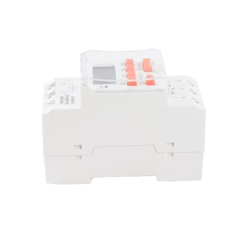 AC 85-265V 30A Timer Switches TM919BK Digital Timer 24Hours 7Days Programmable Countdown LCD Display 16 On/Off Settings 35mm DIN Rail
