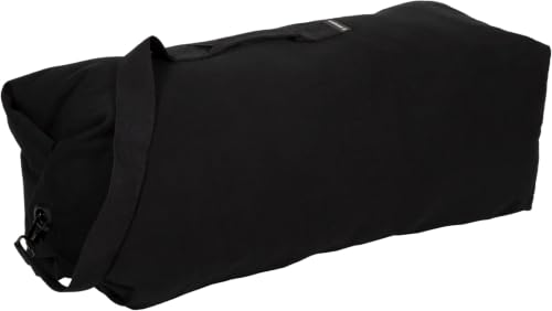 Stansport Deluxe Duffel Bag with Shoulder Strap - color: Black, size: 36" X 10" X 10" (Pack of 12)