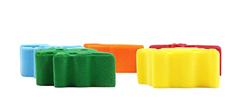 Atomik Rock Climbing Holds Set of 5 Screw-On Dinosaur Footholds in Assorted Bright Tones