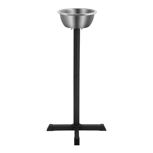 42.3in Portable Gym Chalk Stand, Freestanding Gym Chalk Holder with Stainless Steel Bowl, Gym Chalk Holder Bucket for Gymnastics Weight Lifting Climbing Accessories