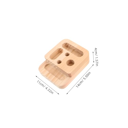 2Pcs Rock Climbing Hangboard - Wooden Hand Grip Strengthener Forearm Exerciser for Climbers Athletes - Rock Climbing Board for Hanging Practice Khaki - color: Beige