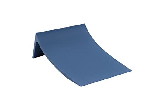 Teak Tuning Fingerboard Poly Launch Kicker Ramp - 4.5" Long, 3" Wide, 1.5" Tall - Fingerboard Obstacle in Blue Steel Colorway