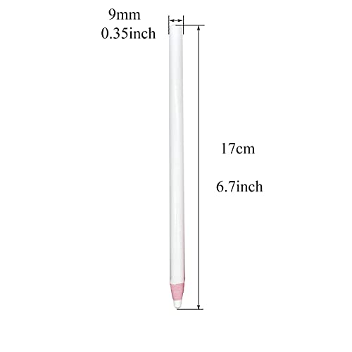 Sewing Mark Pencil 6PCS White Invisible Erasable Fabric Pencils For Leather Cut Marks Student Drawing Tailor Marks - size: White 6 Pcs
