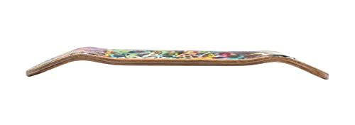 Premium Fingerboard Graphic Deck, Graffiti Wall - 34mm x 97mm - Heat Transfer Graphics, Pro Shape & Size - Pre-Drilled Holes - Includes Prolific Foam Tape - Teak Tuning