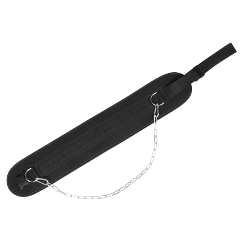 Toyvian Weighted Chain Waist Belt for Men Resistance Training Equipment for Bodybuilding Adjustable Thick Buckle for Dips and Pull-ups Comfortable Elastic for Shoulder and Back