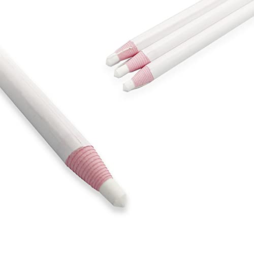 Sewing Mark Pencil 6PCS White Invisible Erasable Fabric Pencils For Leather Cut Marks Student Drawing Tailor Marks - size: White 6 Pcs