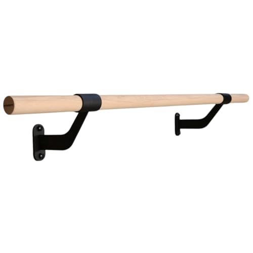 Wall-Mounted Ballet Barre for Home Dance, Exercise, Fitness, Stretching - Made in USA - size: 4 ft