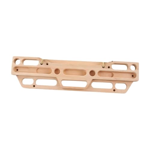 Wooden Climbing Fingerboard, 21.65 x 5.51 x 1.18 in, Finger and Forearm Strength Trainer for Beginners and Advanced Climbers