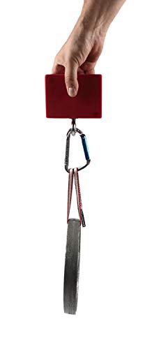 Atomik Rock Climbing Holds 2 inch Hanging Grip Training Blocks Set of 2 in Red for Grip and Strength Training