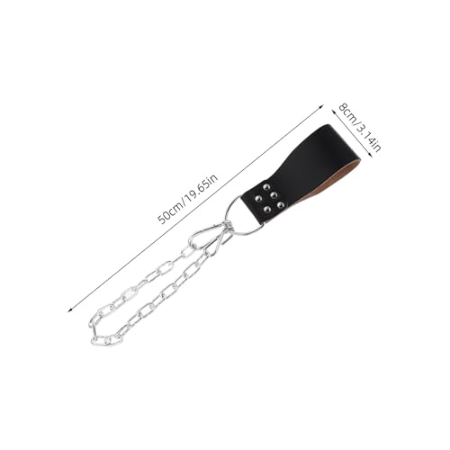 VALICLUD Weighted Pull up Belt with Iron Chain Heavy Duty Fitness Weightlifting Belt for Men for Bodybuilding Gym Training Pullups and Squats