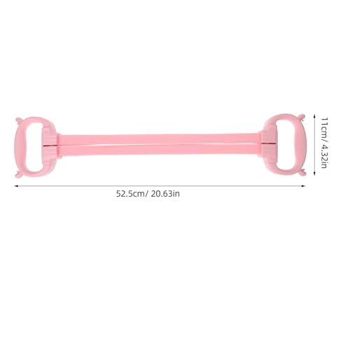 DOITOOL Figure 8 Resistance Bands Pink Elastic Back Training Rope Adjustable Strength Exercise Band for Shoulder and Arm Workout Home Fitness Equipment