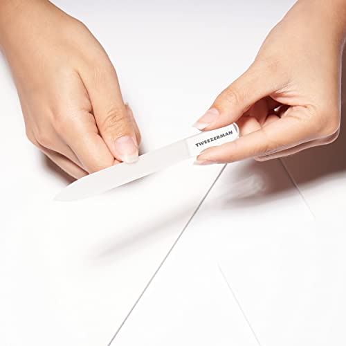 Tweezerman Glass Manicure Set-Clipper, Cuticle Pusher, Glass File, Buffer - style: MANICURE SET