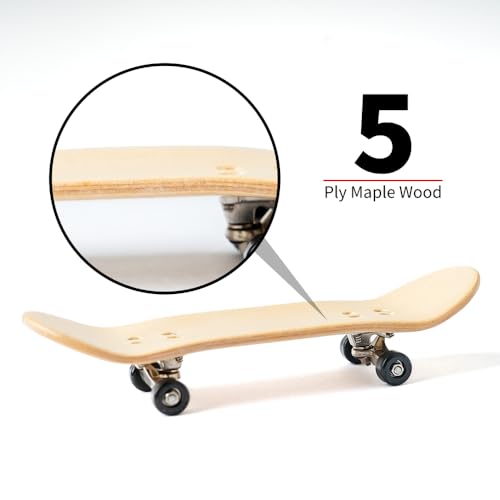 3 PCS Pro 32mm Fingerboard Wooden Board Professional Mini Finger Skateboard Set of 3 - color: Fingerboard-3pcs
