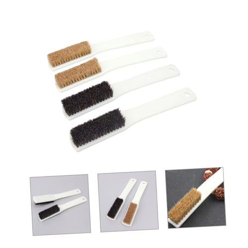 4pcs Rock Climbing Brush Sturdy Handle and Coarse Boar Hair for Cleaning of Climbing Holds and Bouldering Stones Portable Rock Brush for Outdoor and Indoor Use