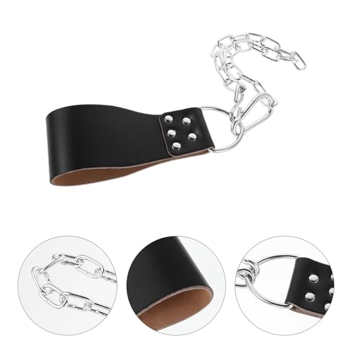 GALPADA Weightlifting Dip Belt with Heavy-duty Iron Chain Adjustable Waist Weight Belt for Men Bodybuilding and Strength Training Gym Workout Accessories