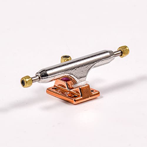 Fingerboard Trucks with Upgraded Urethane Bushings and Pivot Cup,34mm 32mm Width,Normal Kingpin (Gold, 32mm) - color: Gold, size: 32mm