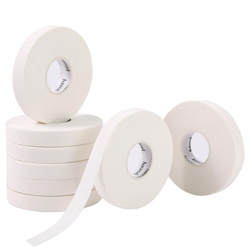 Bighorn Athletics Finger Tape, Male Climber Tin, 0.5" x 45ft, 8Rolls, White | Climbing tape with retro design tape holder for tension support & bouldering. EZ tear, strong adhesive, residue-free. - color: White