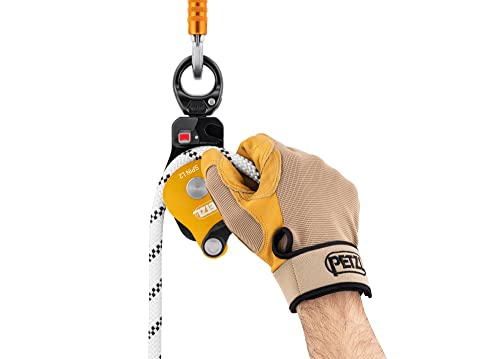 PETZL Unisex Spin L2 Double Pulley with Very High Output with Walker - color: Yellow