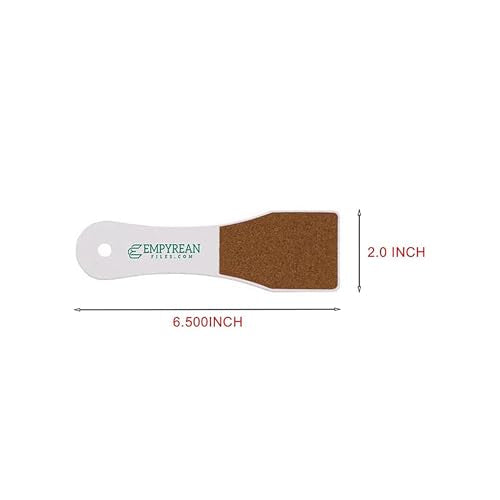 Empyrean Mini Square Grinder Foot File | Foot Scraper | Made in USA | Black 080/100 Gold Grit | Callus Remover | Disinfectable Washable Reusable | 1 Piece