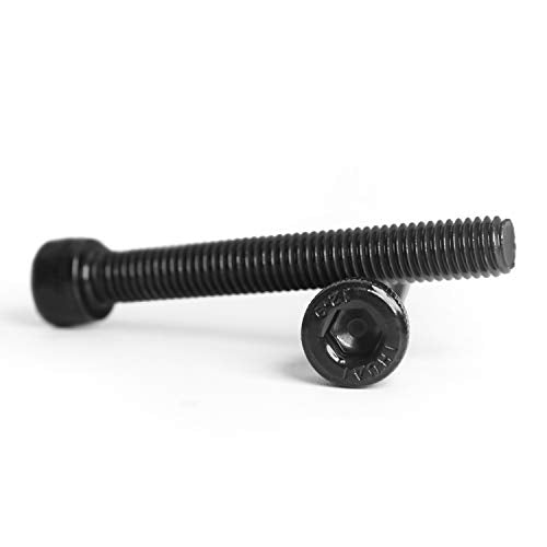 M4 x 35mm Socket Head Cap Screws Bolts 12.9 Grade Alloy Steel Metric Machine Hex Socket Screw, Black Oxide Finish, Fully Threaded, 25PCS - size: M4×35mm