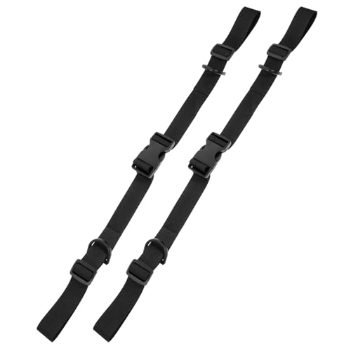 Ciieeo 2pcs Heavy-Duty Adjustable Buckle Tie-Down Straps with Thickened Woven Webbing for Cargo Securing, Tent Fixing, Backpack and Yoga Mat Bundling in Outdoor and Industrial Use