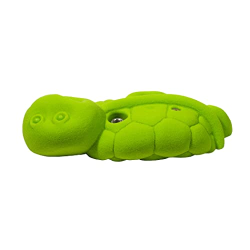 Atomik Rock Climbing Holds Bolt-On Turtle in Lime Green