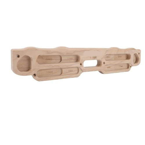 Pomya Finger Strength Training Board for Climbing | Solid Wood Hangboard with Mounting Kit, Bouldering Board for Home Gym Pull Up Bar