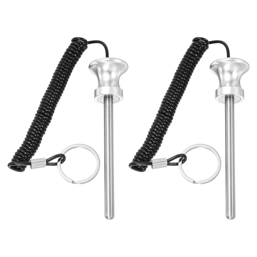 Weight Stack Pin, Weight Gym Pin Strength Training Equipment Replacement with Pull Rope for Commercial Home - color: Silver, size: 0.3 x 3.9 Inch