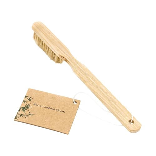 Rock Climbing Brush, Hard Bristle Wooden Handle with Hanging Hole, 7.87 Inch for Bouldering Climbing Hold Outdoor Gear