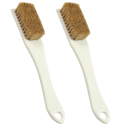 BLMHTWO 2PCS Climbing Brush, Sturdy Rock Climbing Brush with Thick Ultra Durable Boar's Hair Bristles Bouldering Brushes Climbing Chalk Brushes for Indoor Rock Outdoor Mountain