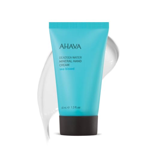 AHAVA Dead Sea Water Mineral Hand Cream - Hand Moisturizer For Dry Cracked Hands, Light & Fast Absorbing, Enriched with Exclusive blend Osmoter, Smoothing Witch Hazel & Soothing Allantoin - size: 1.3 Fl Oz (Pack of 1)
