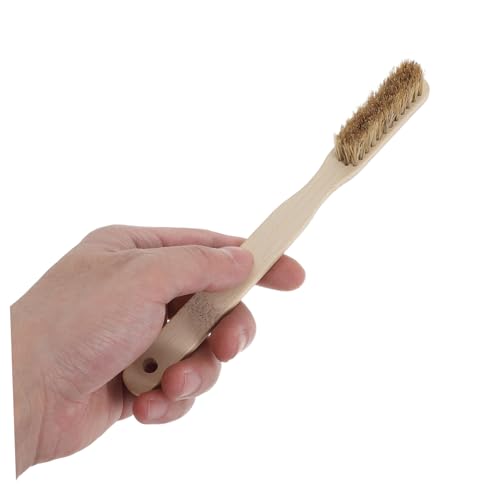 Ipetboom Bouldering Chalk Brush for Indoor Rock Climbing with Soft Wood Bristles, Rapid Drying and Secure Grip Design, for Cleaning Climbing Holds in Humid Environments