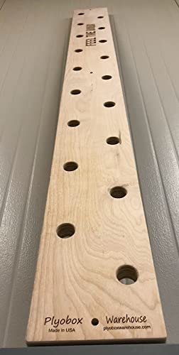Plyobox Warehouse 8"x72" Climbing Pegboard. New Custom Engraving Options!