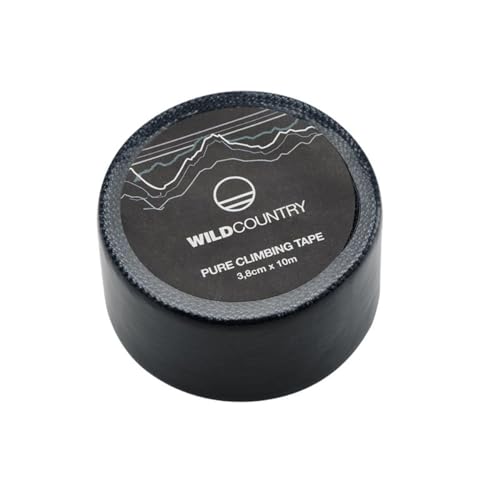 Wild Country Pure Climbing Tape - Black - One Size | Durable, No-Stretch Pure Cotton, Strong Hold for Hands & Wrists