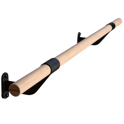 Wall-Mounted Ballet Barre for Home Dance, Exercise, Fitness, Stretching - Made in USA - size: 6 ft