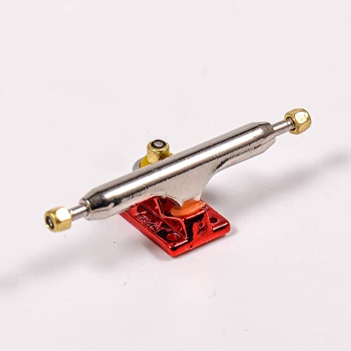 Fingerboard Trucks with Upgraded Urethane Bushings and Pivot Cup,34mm 32mm Width,Normal Kingpin (Red, 34mm) - color: Red, size: 34mm