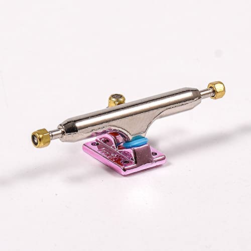 Fingerboard Trucks with Upgraded Urethane Bushings and Pivot Cup,34mm 32mm Width,Normal Kingpin (Pink, 34mm) - color: Pink, size: 34mm