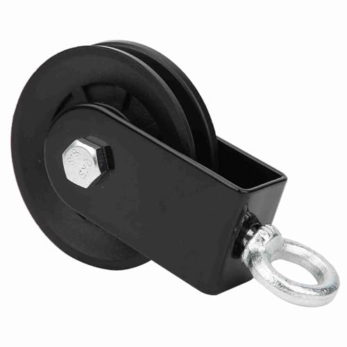 Fitness Equipment Bracket Pulley Mute Hanging Wheel DIY Support PP Iron Plate Wheel Set