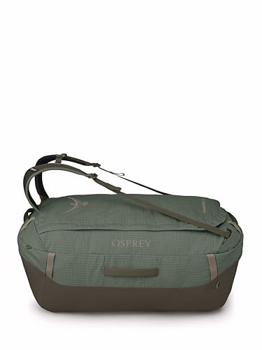 Osprey Transporter Lightweight Travel Duffel Bag - Extra Large Water Resistant Durable Gear Bag for Men and Women - color: Pine Leaf/Earl Grey, style: 120l