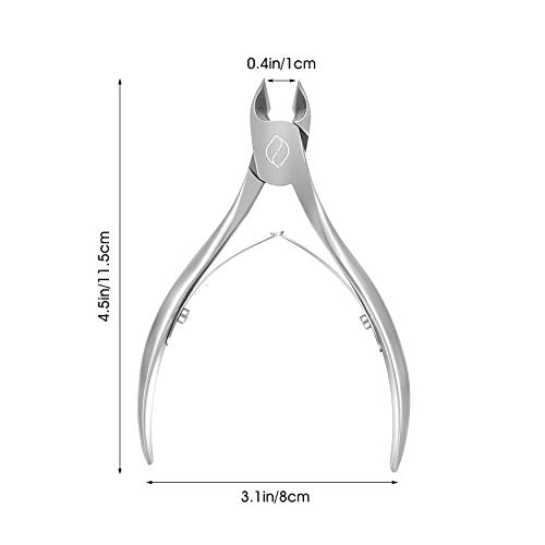 FERYES Toenail Clippers for Ingrown,Thick Toenails, 4R13 Stainless Steel Large Handle Fingernail Clipper,Nail Clipper - Silver - color: Silver