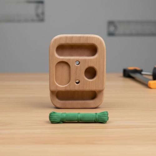 Qianly 2 Pieces Portable Wooden Fingerboard Compact Climbing Fingerboard Easy to Install Finger Strength for Home Gym