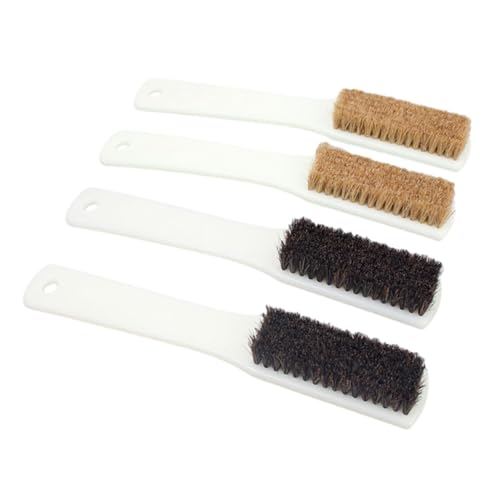 Amosfun 4Pcs Climbing Rocks Cleaning Brush with Sturdy Handle Boar Hair Bristles for Bouldering and Rock Climbing Chalk Cleaning Tool for Outdoor Sports