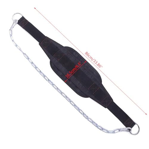 Dip Belt Weightlifting Weight With Chain For Pullups Gym Lifting For Powerlifting Bodybuilding Workout Strength Training Belt