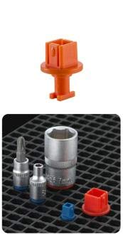 Ascend Tools Organizer Genie 3/8" Socket Holder Pegboard Accessory – Holds 3/8" Drive Sockets (50 Per Pack), Tool Storage Organizer - style: 3/8'' drive socket holders - 50 pieces