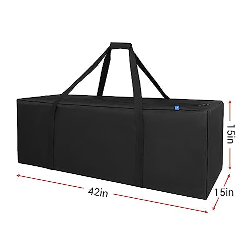 COOLBEBE 42" Sports Duffle Bag - 150L Extra Large Travel Duffel Luggage Bag with Upgrade Zipper, Sturdy & Water Resistant, Black - size: 42" x 15" x 15"