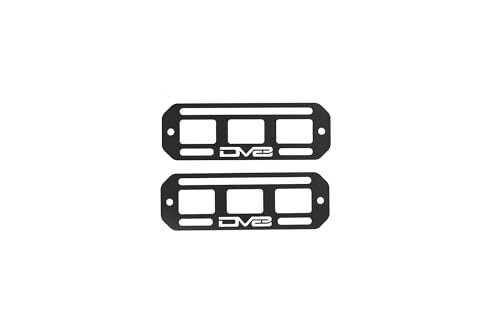 DV8 Universal Molle Panels Pair of 7" x 2.5" for Garages Recovery Gear | Can Be Mounted Almost Anywhere Including Vehicles, Available in 6 Sizes, Universal Mounting for Tools, & More - size: Pair of 7" x 2.5"