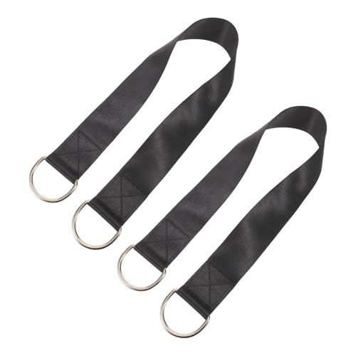 2pcs Dumbbell and Barbell Loading Straps 30 Inch Nylon Weight Plate Pullup Straps for Squat Belt and Barbell, Secure Weight Holding Attachment Reducing Downtime in Home Gym