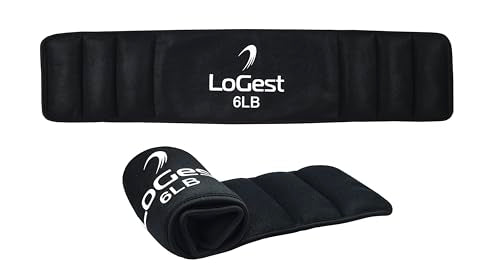 weight-lifting-beLoGest Weighted Hip Thrust Belt with Velcro Closure – 6lb, 8lbs, 10lbs, 12lbs - Comfortable & Secure Padded Neoprene Weighted Hip Belt for Hip Thrusts, Squats, Lunges, Calf Raises, Planks and Dipslts - color: 6-LB Black