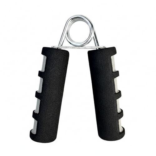 Adjustable Hand Grip Strengthener with Ergonomic TPE Foam Handles for Forearm & Finger Exercise - color: Gray