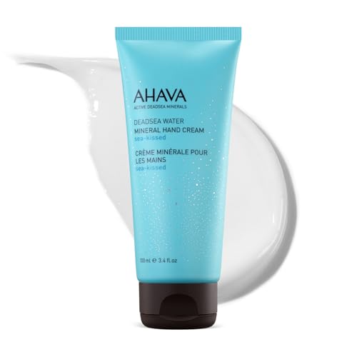 AHAVA Dead Sea Water Mineral Hand Cream - Hand Moisturizer For Dry Cracked Hands, Light & Fast Absorbing, Enriched with Exclusive blend Osmoter, Smoothing Witch Hazel & Soothing Allantoin - size: 3.4 Ounce (Pack of 1)